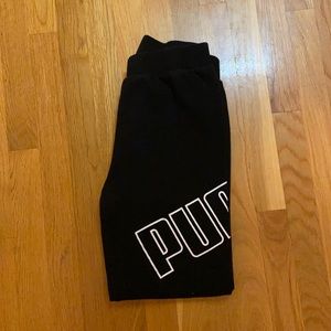 Black puma sweatpants Boys L
